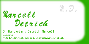 marcell detrich business card